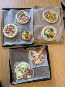 Kreative und selbstgebackene Pizzen